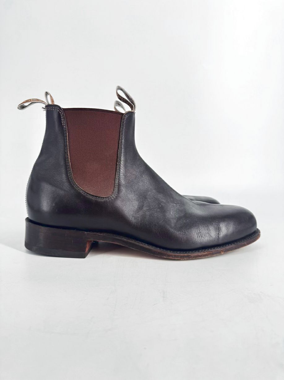R.M. WILLIAMS Size 12 Chocolate Leather Chelsea Boots