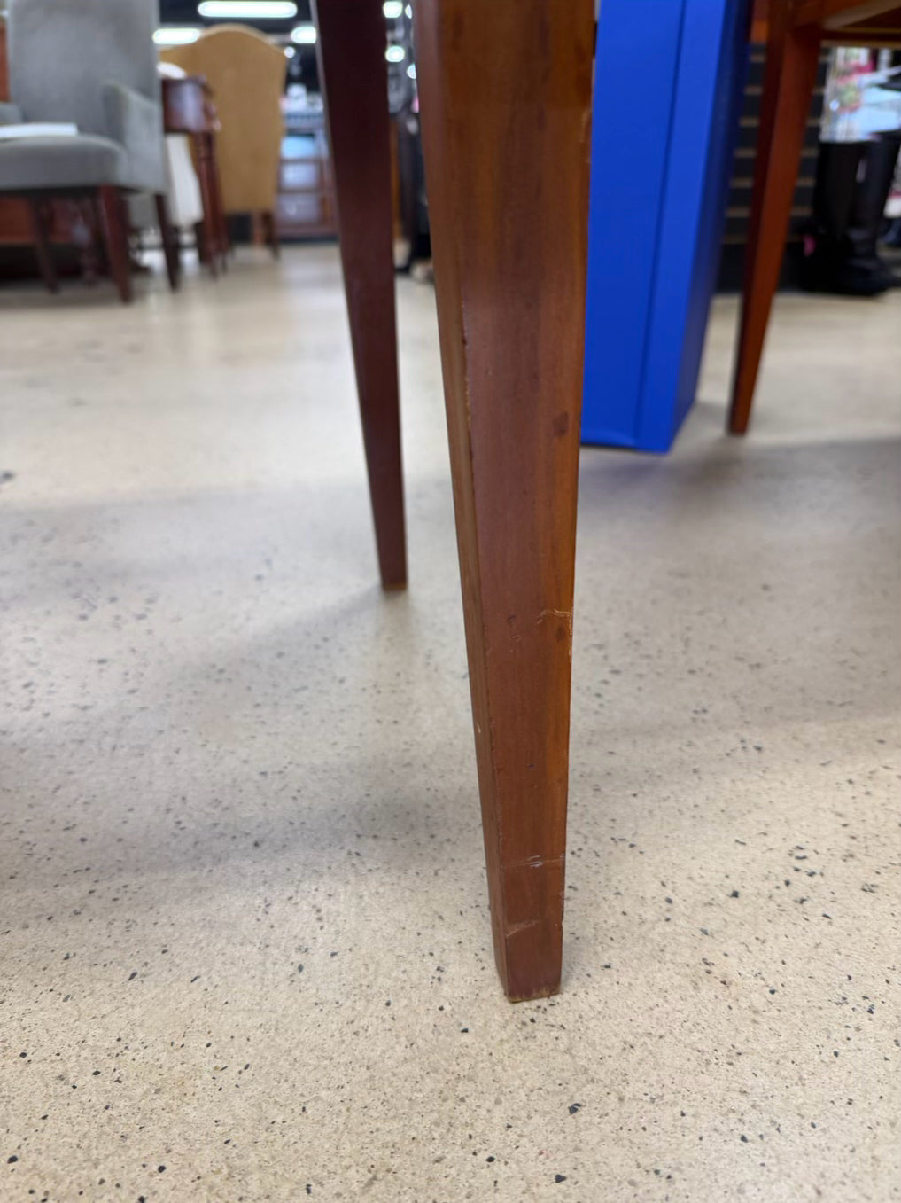 VINTAGE Light Wood Drop Leaf Table w/ 2 Drawers
