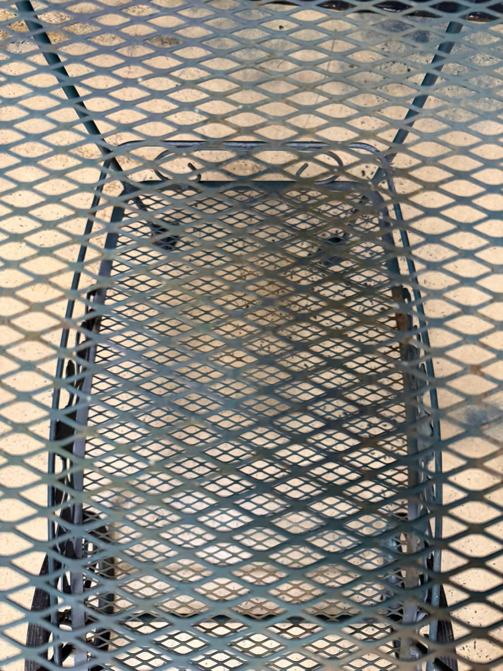 VINTAGE Green Wrought Iron Outdoor 2 Tier Tea Cart w/ Wheels