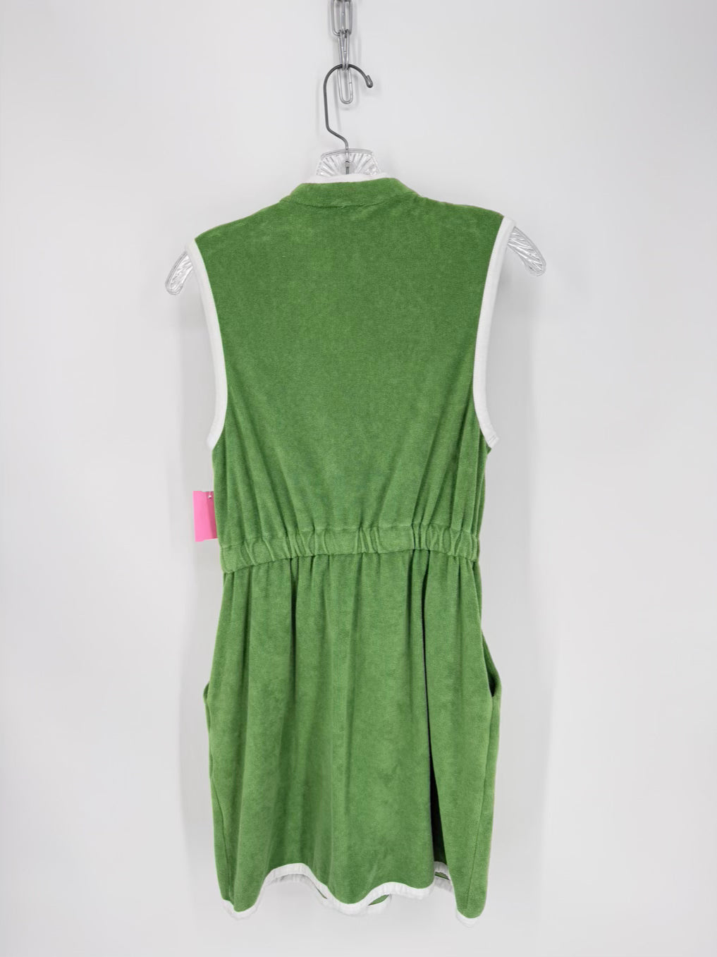 KULE Wmn's Size S Green Terry Cloth Mini Sleeveless Dress