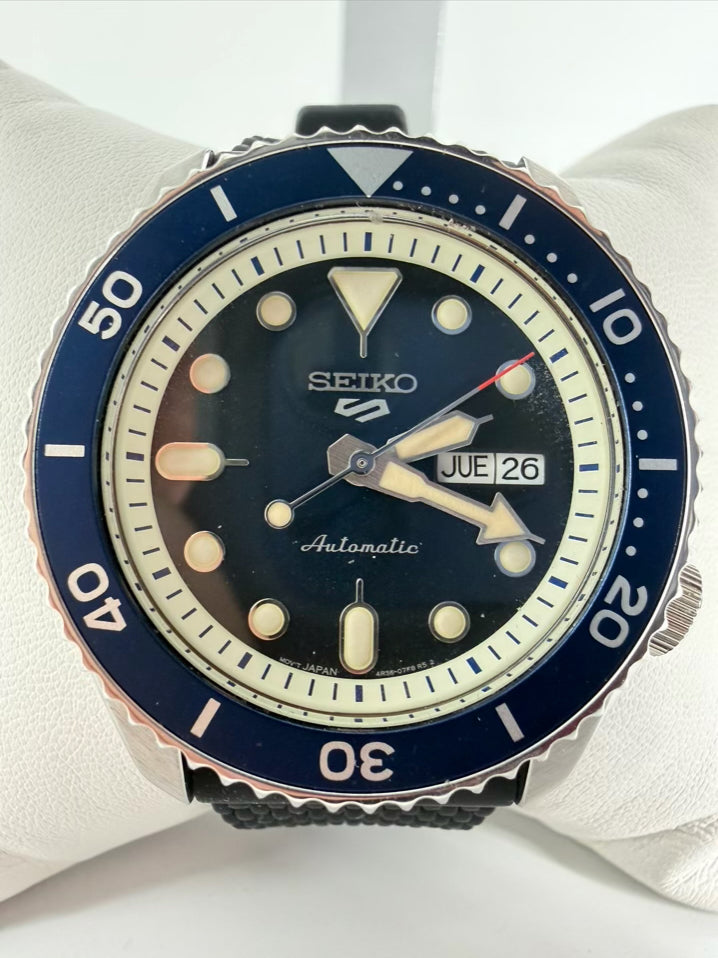 SIEKO Black & Blue Automatic Watch NWT