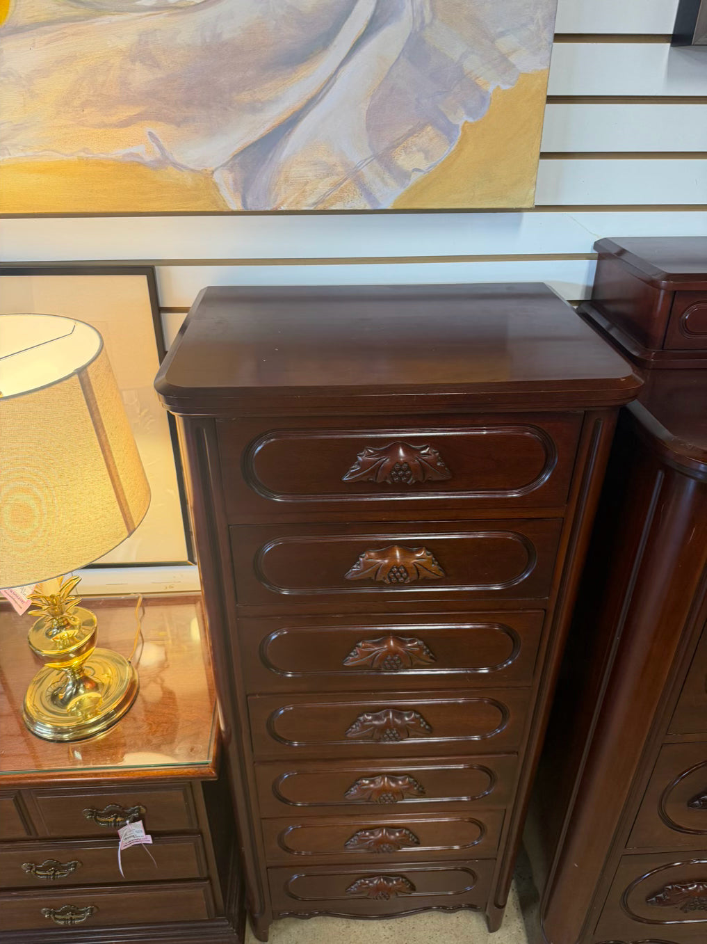 DAVIS CABINET CO Wood Victorian 7 Drawer Chest