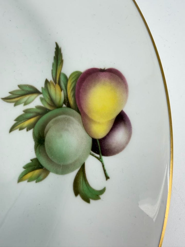 SPODE White, Green & Pink Bone China Blenheim 5 Piece Dinnerware Setting For 12 w/ Serving Pieces